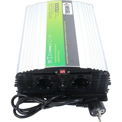 Obus Karavan Hegel Tam Sinüs İnvertör 1000W/12V AC 220V Şarjlı