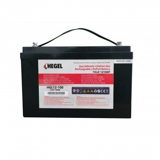 Obus Karavan Hegel 12.8V 100AH LİFEPO4 Lityum Akü