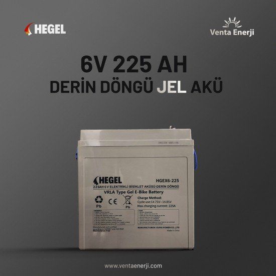 Obus Karavan Hegel 6V 225 AH Derin Döngü Jel Akü