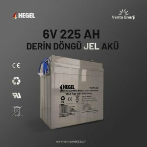 Obus Karavan Hegel 6V 225 AH Derin Döngü Jel Akü