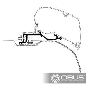 Obus Karavan Thule 6300 Tavan Montaj Braketi (Ducato/Jumper/Boxer)