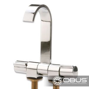 Obus Karavan Can Katlanır Krom Düz Kuğu Musluk Sıcak/Soğuk
