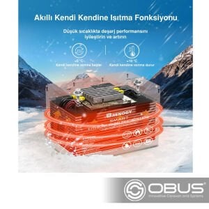 Obus Karavan Renogy Lityum Akıllı Akü 100 Ah