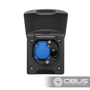 Obus Karavan﻿ ABL Çok Fonksiyonlu Elektrik Prizi (Siyah)
