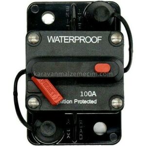 Obus Karavan  Waterproof Dc Sigorta 100 Amper Otomatik Sigorta