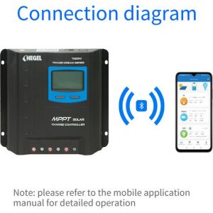 Obus Karavan Hegel Mppt Solar Şarj Kontrol Cihazı Bluetooth Bağlantılı 30A 12/24V
