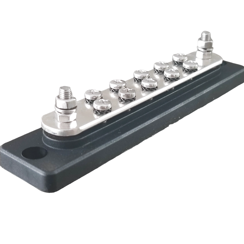 12V - 24V - 48V  - 300A BARA TEK SİYAH