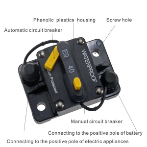 WATERPROOF 40A OTOMATİK DEVRE KESİCİ DC SİGORTA