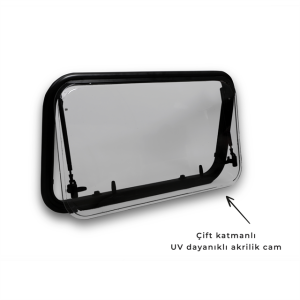 Babarvy Amortisörlü Cam - 90° açılır 120x50