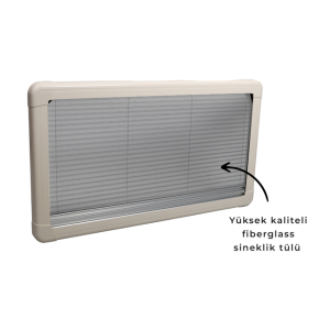 Babarvy Amortisörlü Cam - 90° açılır 120x50