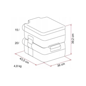 Fiamma Karavan Portatif Tuvalet & Atık Tankı BI-POT 39 20L
