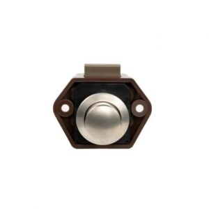 Babary Bas Aç Yuvarlak Küçük Dolap/Çekmece Kilidi (Satin Nikel)