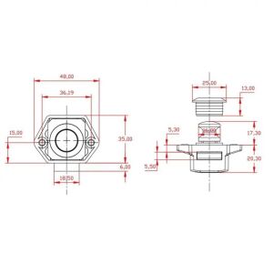 Babary Bas Aç Yuvarlak Küçük Dolap/Çekmece Kilidi (Satin Nikel)