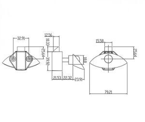 Babarvy Bas Aç Yarım Ay Dolap/Çekmece Kilidi (Satin Nikel)