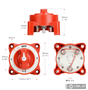IC-275E-2 AKÜ ŞALTERİ 350A 3P 1+2 ÇİFT DEVRELİ