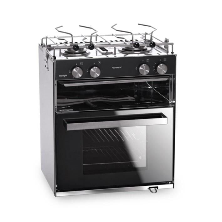 Dometic Starlight Izgara Bölmeli ve  2 Gözlü Ocaklı Gazlı Fırın
