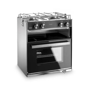 Dometic Starlight Izgara Bölmeli ve  2 Gözlü Ocaklı Gazlı Fırın