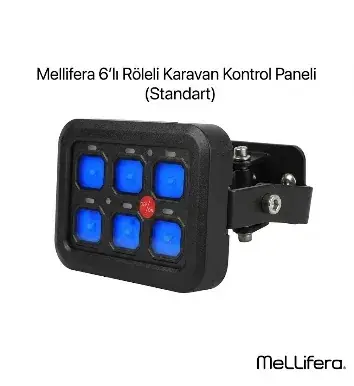 Mellifera 6'lı Röleli Karavan Kontrol Paneli (Standart)