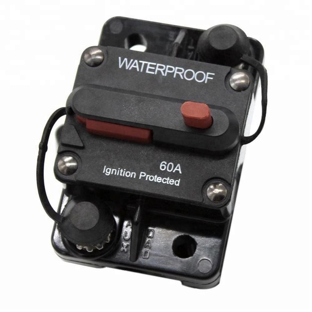 Obus Karavan Waterproof Dc Sigorta 60 Amper Otomatik Sigorta