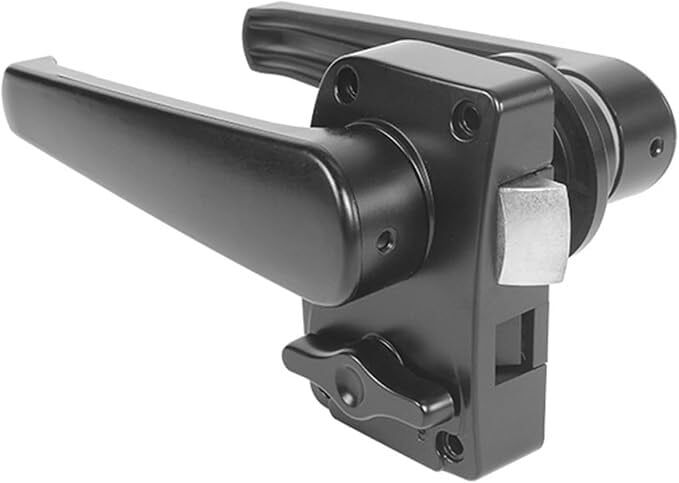 Babarvy Banyo Kapı Kolu ve Kilidi Siyah