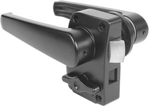 Babarvy Banyo Kapı Kolu ve Kilidi Siyah