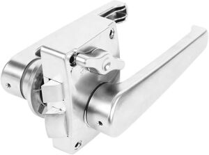 Babarvy Banyo Kapı Kolu ve Kilidi Gri