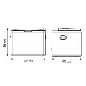 İNDEL B 55 Litre Kompresörlü Araç Buzdolabı 12V / 24V - 220V