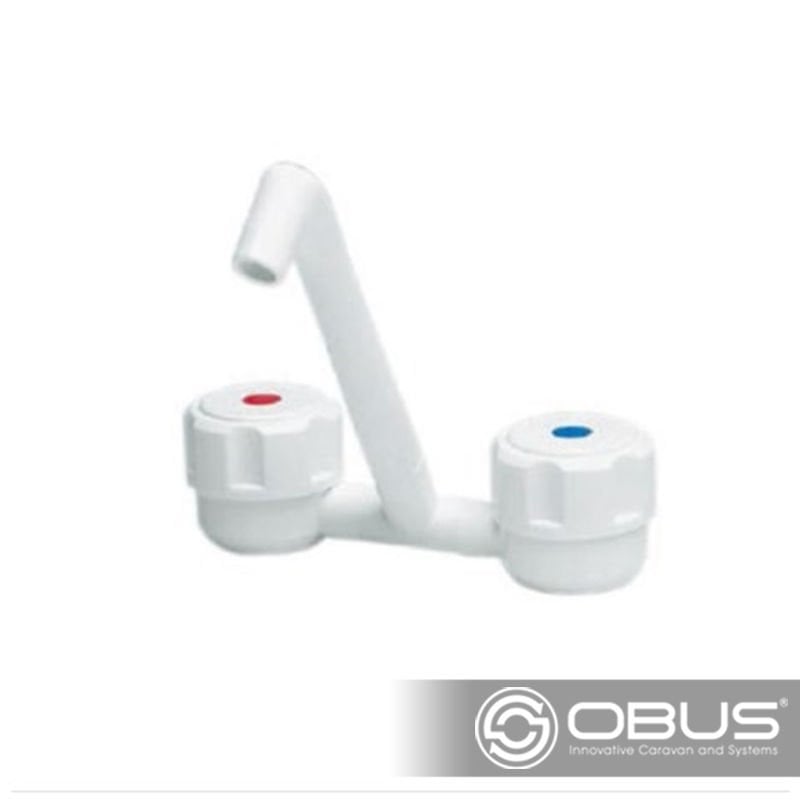 Obus Karavan Comet Plastik Beyaz Renk Sıcak Soğuk Musluk