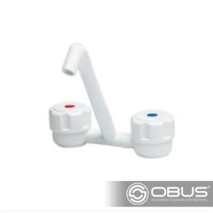 Obus Karavan Comet Plastik Beyaz Renk Sıcak Soğuk Musluk