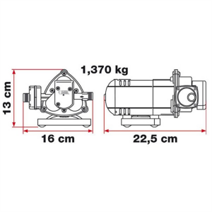 Fiamma Karavan Hidrofor & Aqua 8 Su Pompası 12V 10L 1,5 Bar