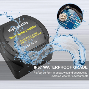 Smart Battery Isolator12V 140Amp, Gerilim Duyarlı Röle VSR, RV Karavan Deniz Araçları İçin uyumlu