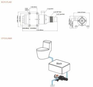 Obus Karavan Seaflo Maceratör Pompası 12 V