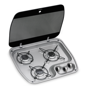 Dometic HBG 3445 Üç Gözlü Cam Kapaklı Ocak