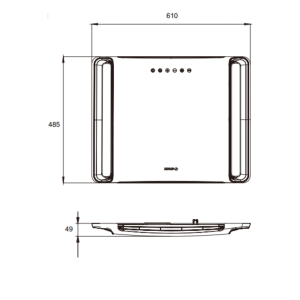 Karavan Tavan Kliması Wifi Özellikli 2500W 9000 BTU