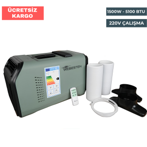 Webesten Kamp & Karavan Taşınabilir Mobil Klima 5100 BTU 1500W