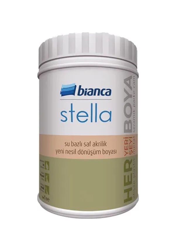 Bianca Stella Su Bazlı Saf Akrilik Boya Cappuccino 1 Kg