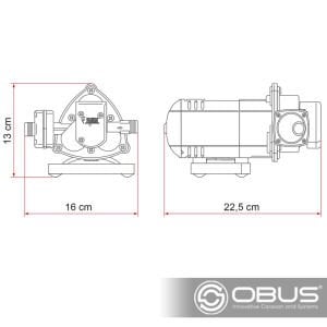 Obus Karavan Fiamma AQUA 8 Hidrofor 10 LT 12V