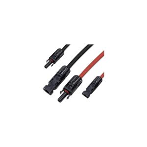 Obus Solar Kablo 6 Mm2 Kırmızı-Siyah 10+10 Toplam 20 Metre- 2 Set Mc4 Konnektörlü