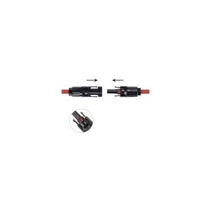 Obus Solar Kablo 6 Mm2 Kırmızı-Siyah 10+10 Toplam 20 Metre- 2 Set Mc4 Konnektörlü