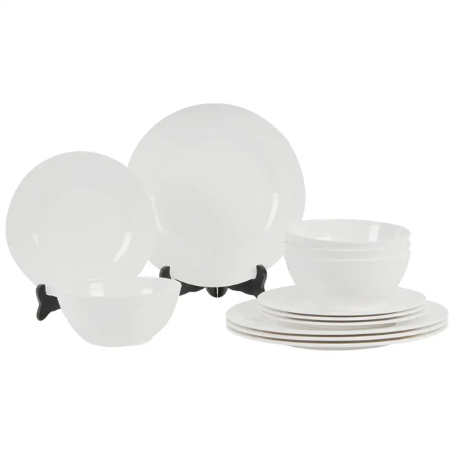 Kampa Blanco 12 Parça Melamin Yemek Takımı