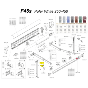 Fiamma F45s Sol Ayak Döner/Mafsal Braketi Yedek Parça