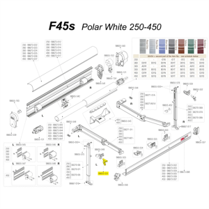 Fiamma F45S Sol Direk Üst Eklem Parçası