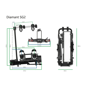 Tradekar Diamant SG2 Katlanabilir Çeki Demiri İkili  Bisiklet Taşıyıcı