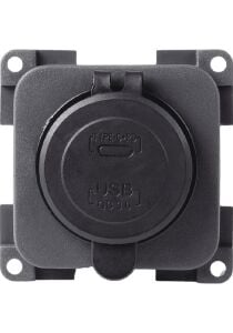 Obus Karavan Cbe Type-c + 3a Usb-a Kapaklı Şarj Soketi Mp2usbc/g 12v 3a