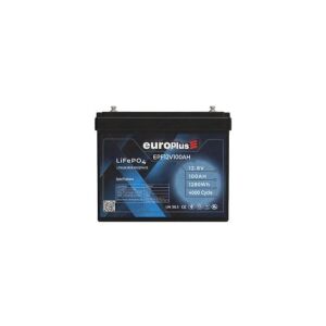Europlus 12.8V/100Ah LiFePO4 Smart Akü – 4000 Cycle