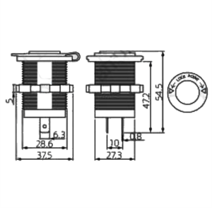 Babarvy Çakmaklık 12V Kapaklı