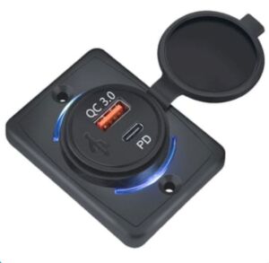 USB ŞARJ PANO TİP USB3.0 + TYPE-C SOKET KULAKLI IC266C-10