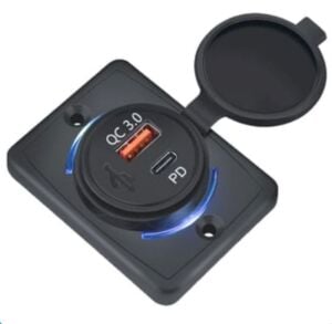 USB ŞARJ PANO TİP USB3.0 + TYPE-C SOKET KULAKLI IC266C-10