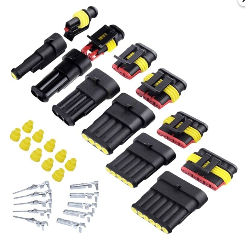 6 Pin Superseal Su Geçirmez Araç Konnektörü 6 pin 15mm IC-266W (10 Adet)