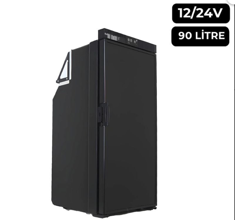 Berhimi 12/24V Kompresörlü Karavan Buzdolabı 90 Litre